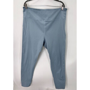 Girlfriend Collective 5XL Leggings Light Blue Compressive High-Rise Skinny #4007